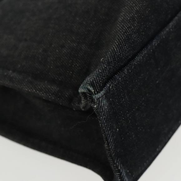 BURBERRY Blue Label Tote Bag Canvas Silver Black Auth 96669 - Picture 15 of 16